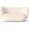 Rico 2-seater sofa – Wool Bouclé Off White - Ferm Living