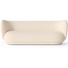 Canapé 3 places Rico – Bouclé Laine Off-White - Ferm Living