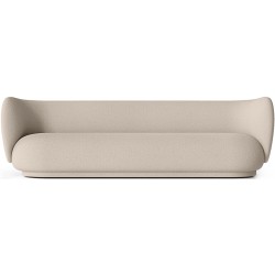 Ferm Living – Canapé 4 places Rico, Bouclé Laine naturel