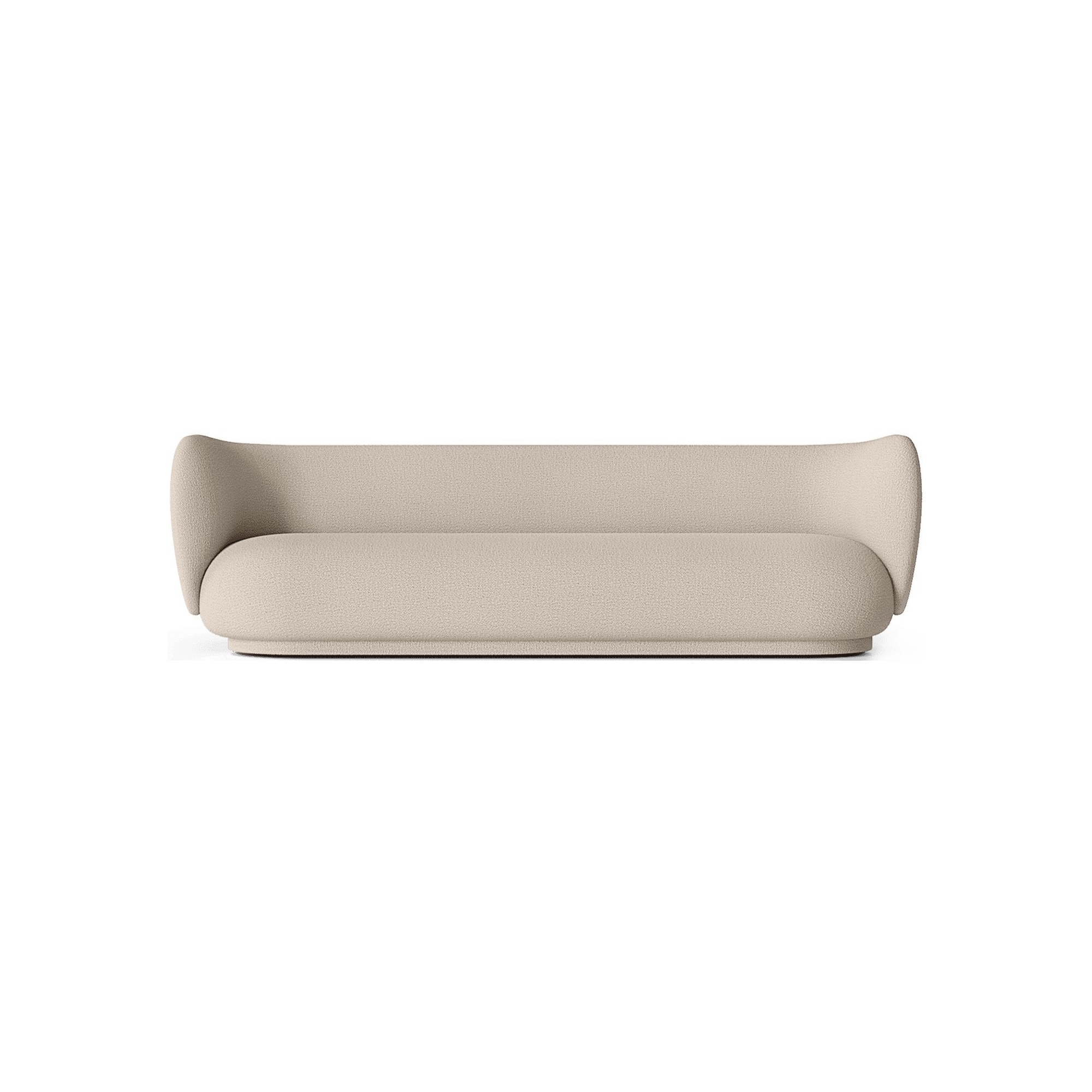 Ferm Living – Canapé 4 places Rico, Bouclé Laine naturel