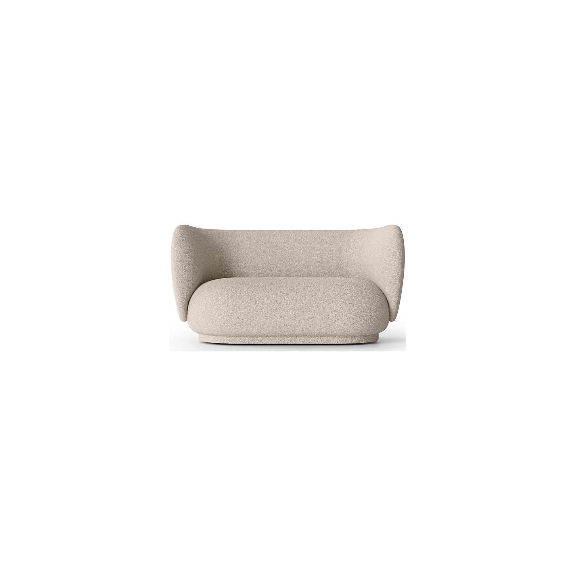 Canapé 2 places Rico – Bouclé Laine naturel - Ferm Living