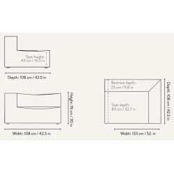 Armrest End Module Right L401 – CATENA Sofa