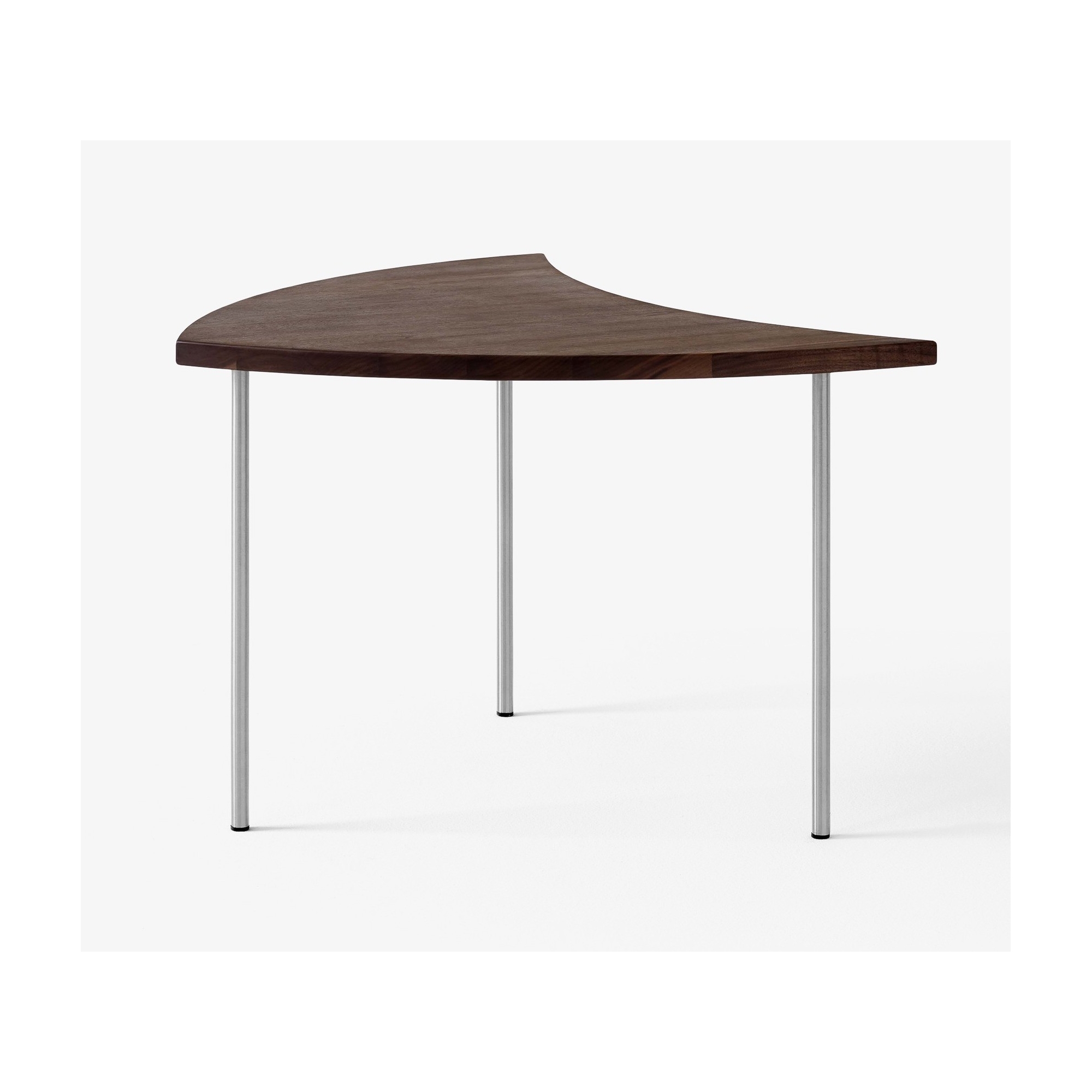 Pinwheel table – oiled walnut / stainless steel - &Tradition