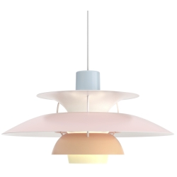 Louis Poulsen – Suspension PH5, pastel blue / pale rose / peach