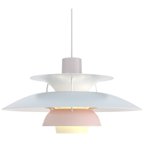 Louis Poulsen – PH5 pendant, pastel oyster grey / blue / pink