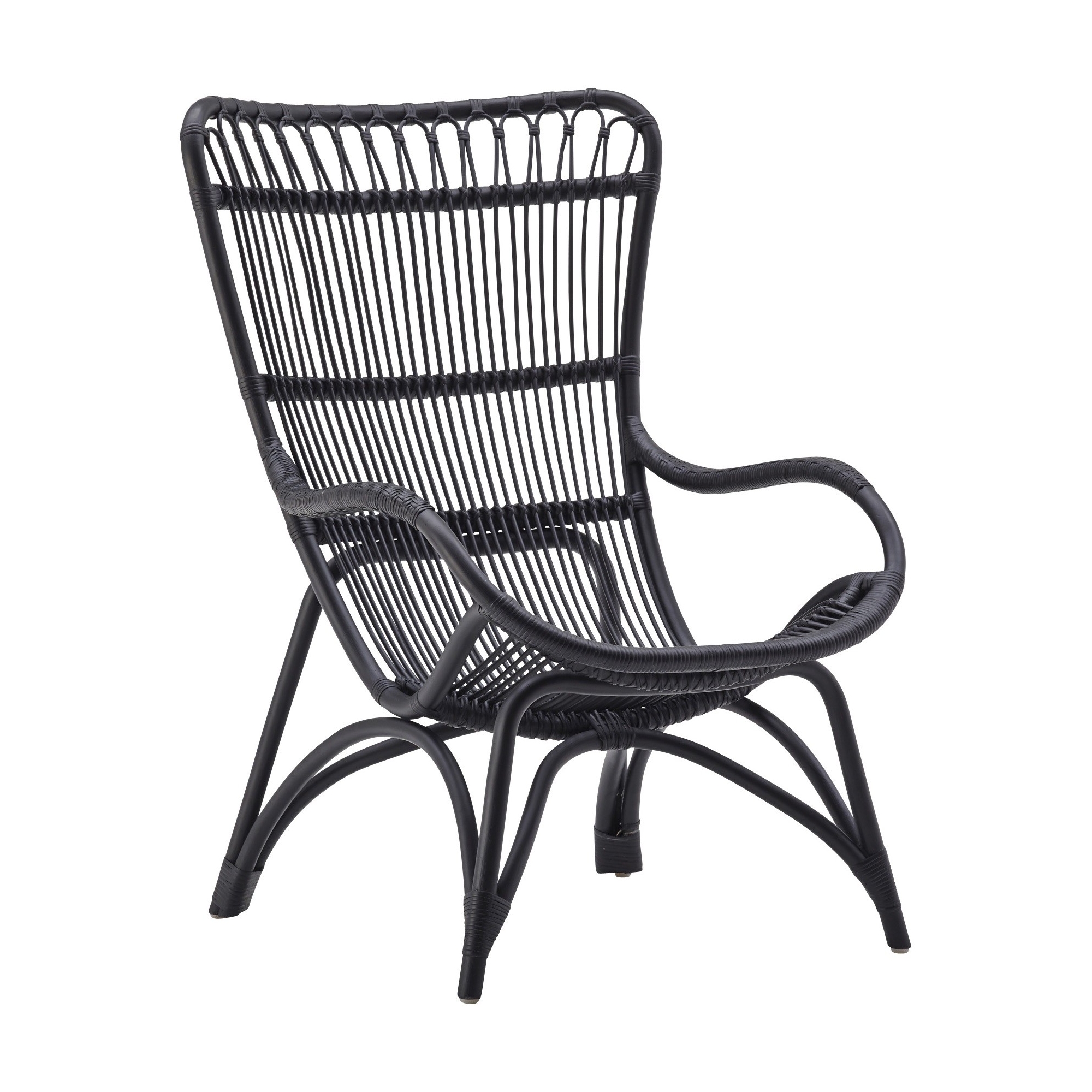 fauteuil Monet – noir – version intérieure – Sika Design