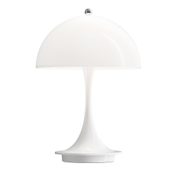 Louis Poulsen – Lampe Panthella Portable 160, opale acrylique blanc