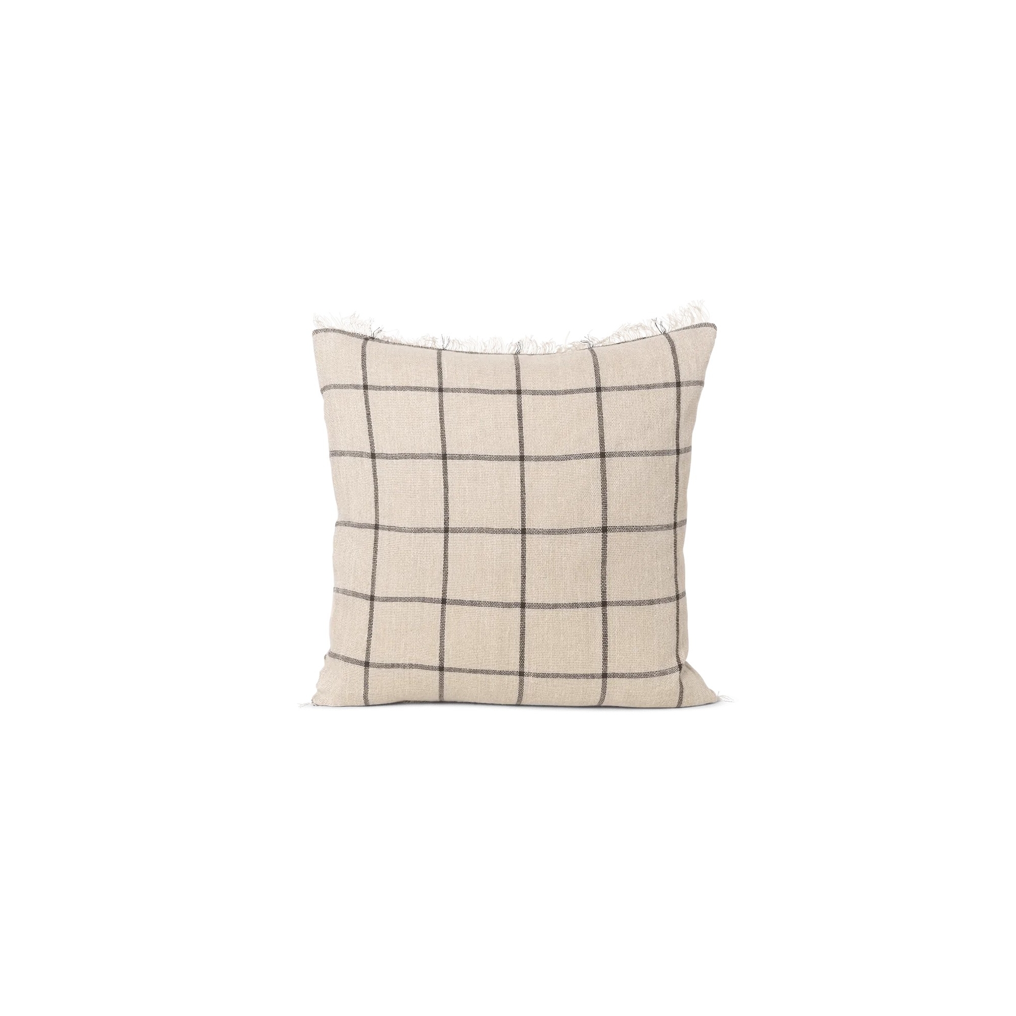 50x50 cm – Housse de coussin Calm – Camel et noir - Ferm Living