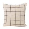 50x50 cm – Housse de coussin Calm – Camel et noir - Ferm Living