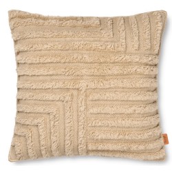 50x50cm – Housse de coussin Crease – Light sand - Ferm Living