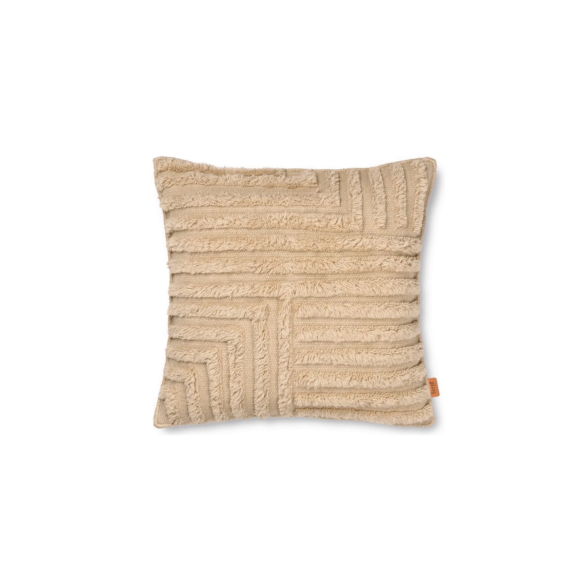 50x50cm – Housse de coussin Crease – Light sand - Ferm Living