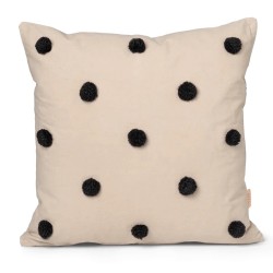 50x50cm – Housse de coussin Dot tufted – Sable et noir - Ferm Living