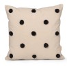 50x50cm – Dot tufted cushion cover – Sand and black - Ferm Living