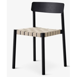 Betty Chair TK1 – Black / Natural linen - &Tradition