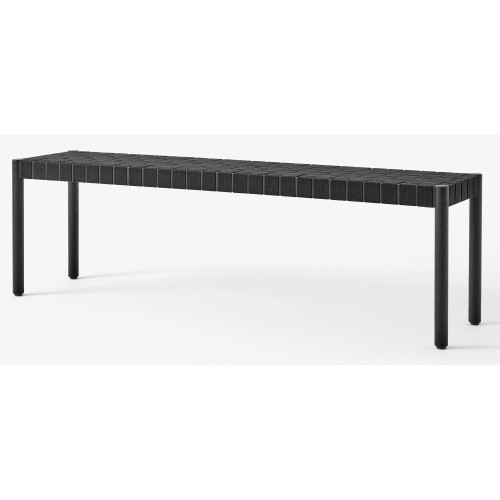 Betty Bench TK5 (157 cm) – Black / Black linen - &Tradition