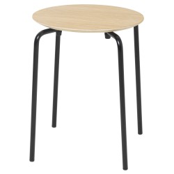 Tabouret Herman – chêne Huilé – pieds noir - Ferm Living