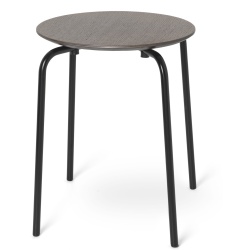 Tabouret Herman – chêne teinté foncé – pieds noir - Ferm Living