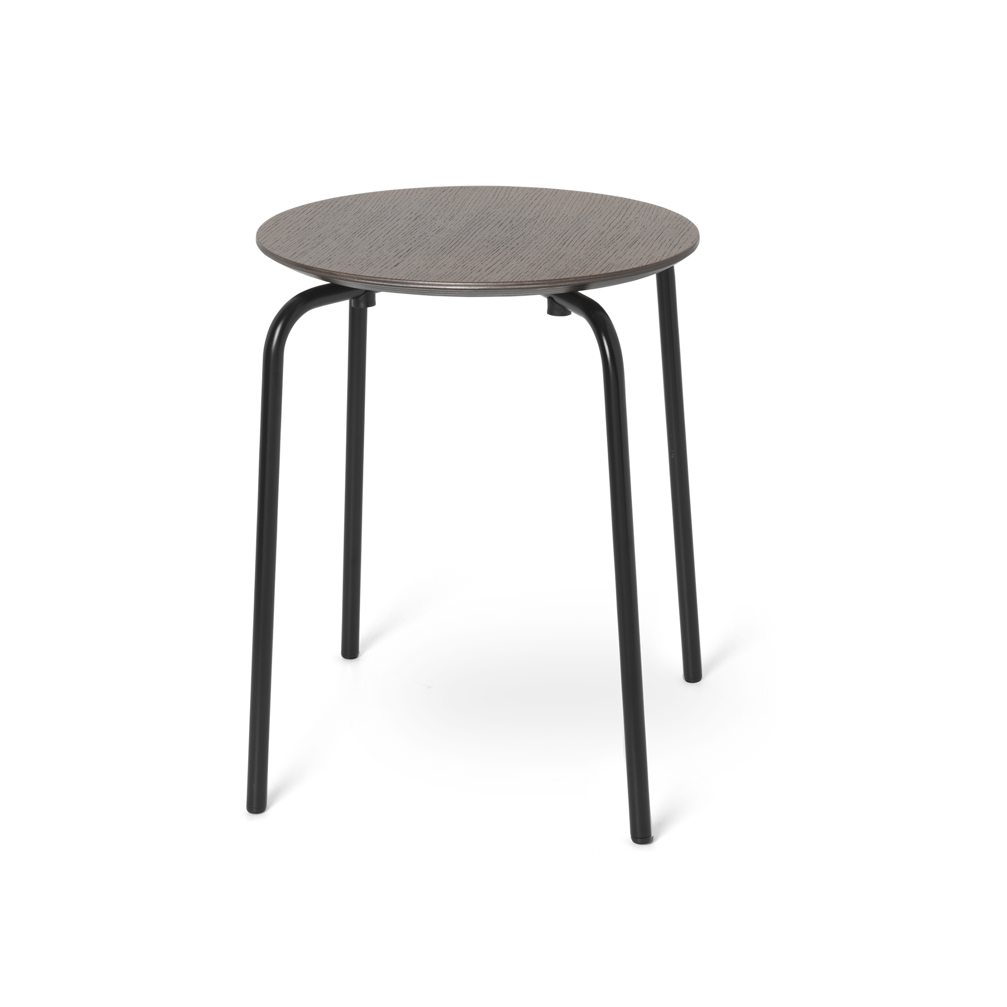 Tabouret Herman – chêne teinté foncé – pieds noir - Ferm Living