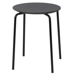 Herman stool – black – black legs - Ferm Living