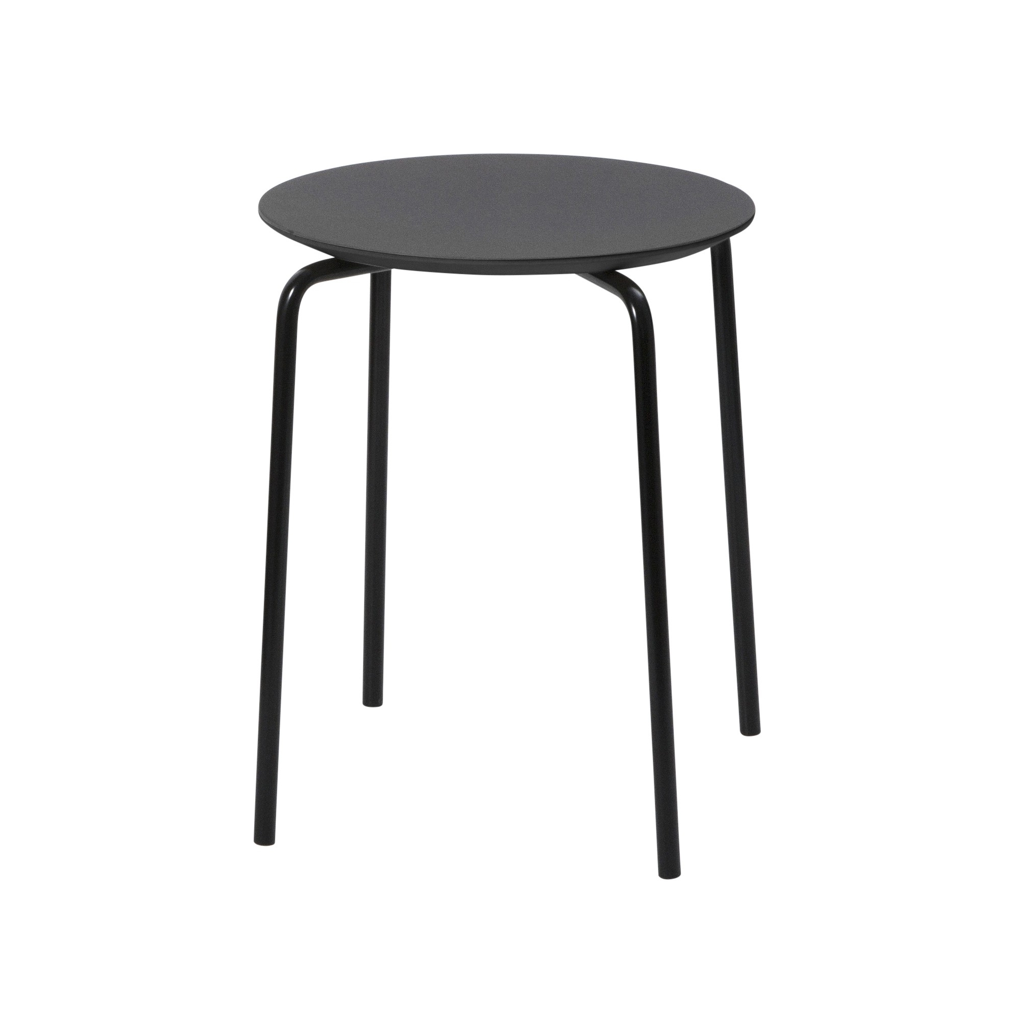 Herman stool – black – black legs - Ferm Living