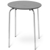 Herman stool – warm grey – chrome legs - Ferm Living