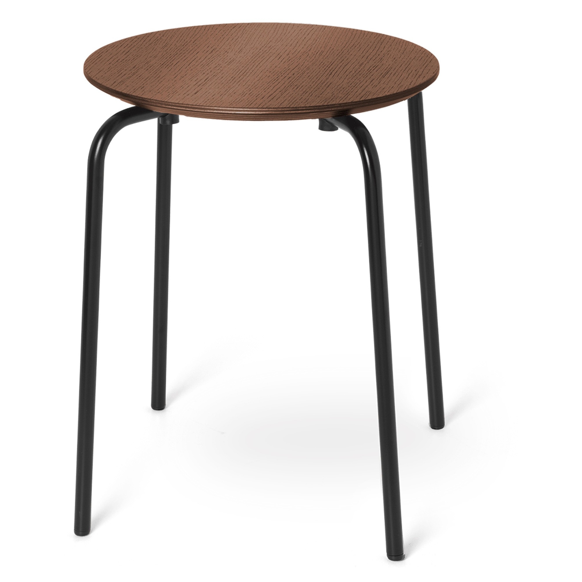 SOLD OUT Herman stool – Walnut – black legs - Ferm Living