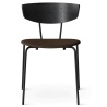 Black oak  / brown Steelcut trio   / noir - chaise Herman rembourrée - Ferm Living