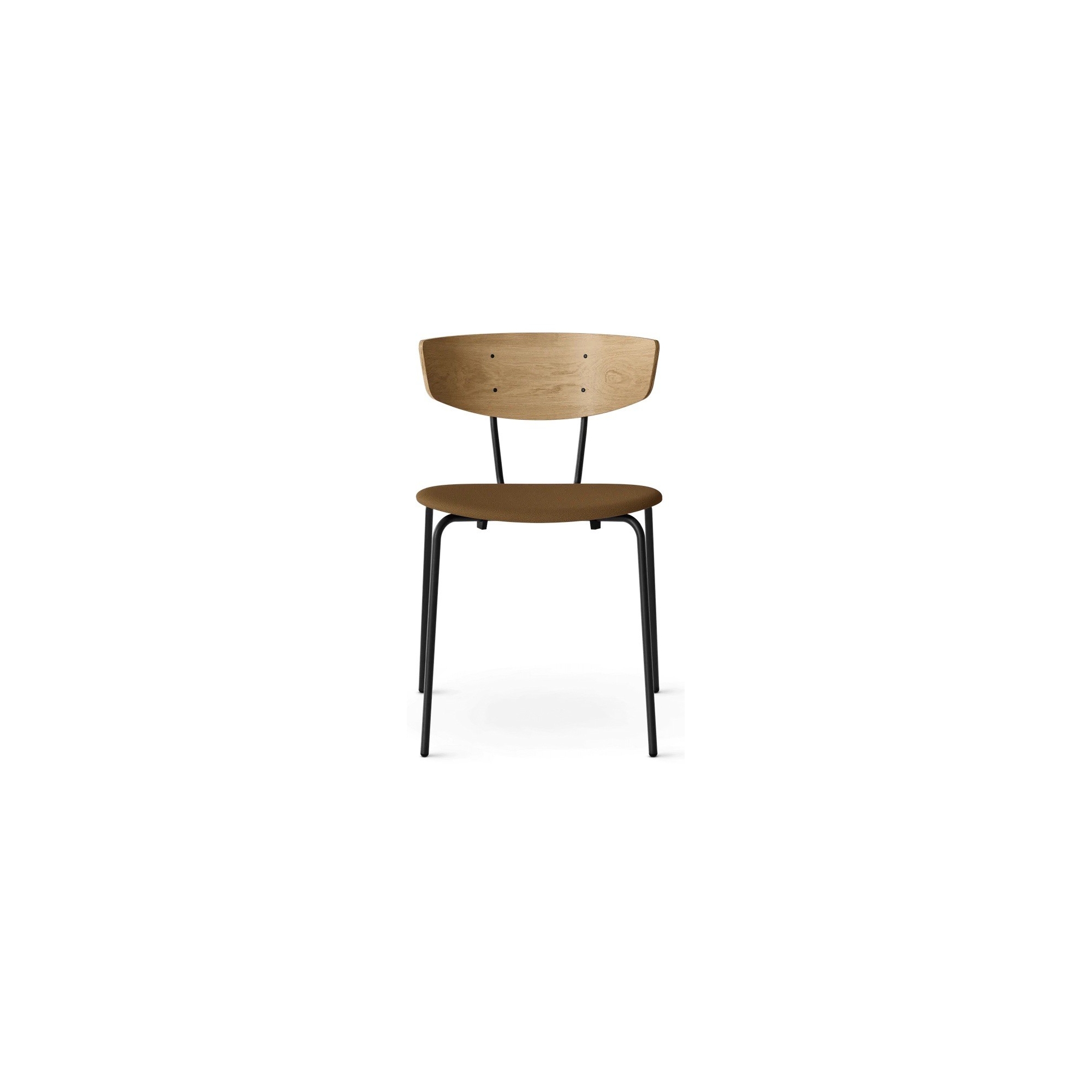 White oiled oak  / Tonus sugar kelp  / black - Herman chair upholstered - Ferm Living