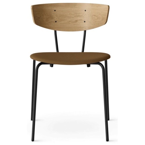 White oiled oak  / Tonus sugar kelp  / black - Herman chair upholstered - Ferm Living