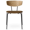 White oiled oak  / Tonus sugar kelp  / black - Herman chair upholstered - Ferm Living