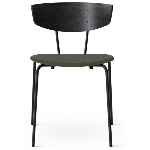 Black oak  / Cyber olive / black - Herman chair upholstered - Ferm Living