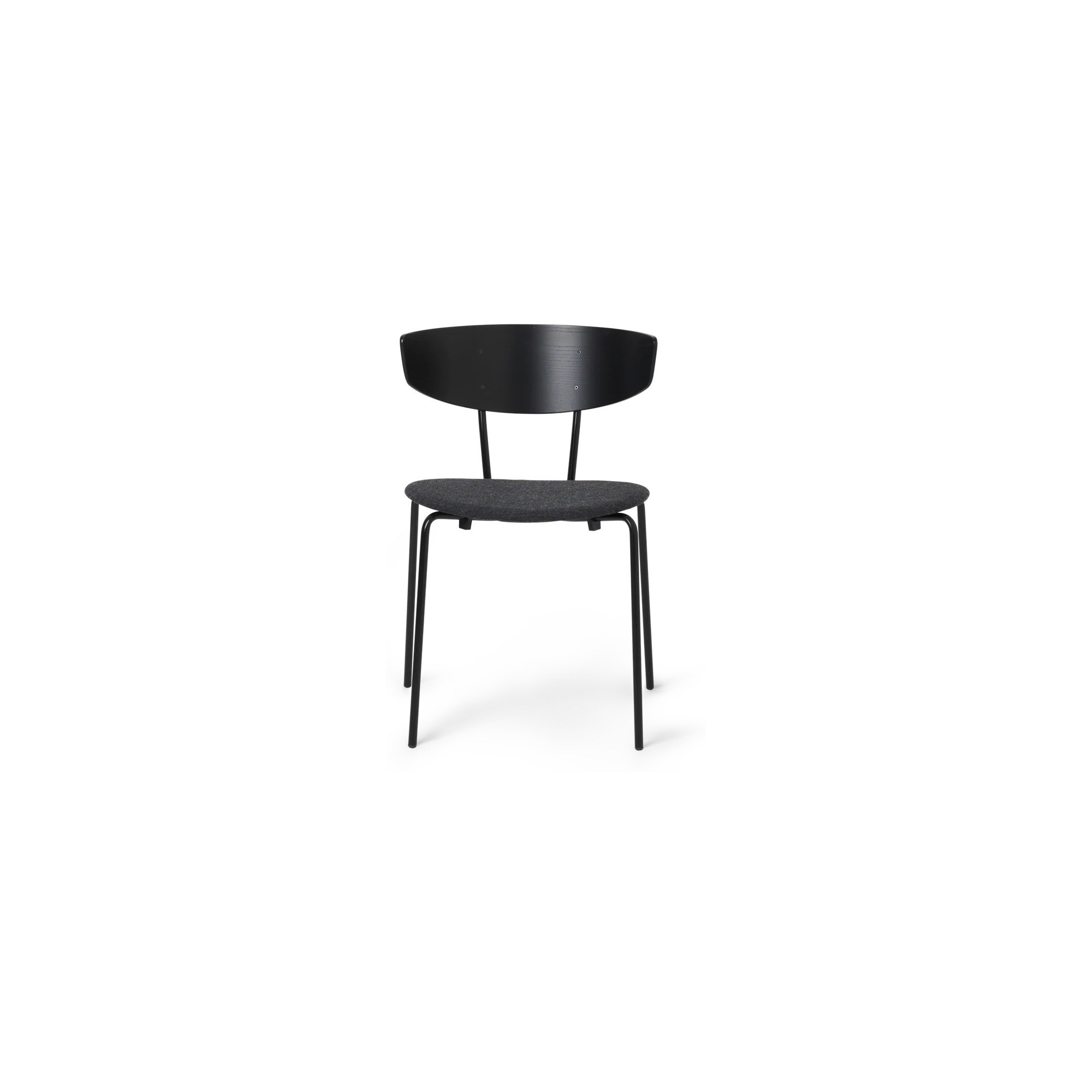 Black oak  / Fiord grey / black - Herman chair upholstered - Ferm Living