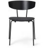 Black oak  / Fiord grey / black - Herman chair upholstered - Ferm Living