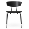 EPUISE Chêne noir / Cuir protégé noir / noir - chaise Herman cuir - Ferm Living