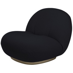 Vidar 554, swivel gold base – Pacha lounge chair - Gubi