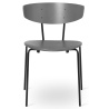 ÉPUISÉ Grey oak / Aniline grey leather / black- Herman leather chair - Ferm Living