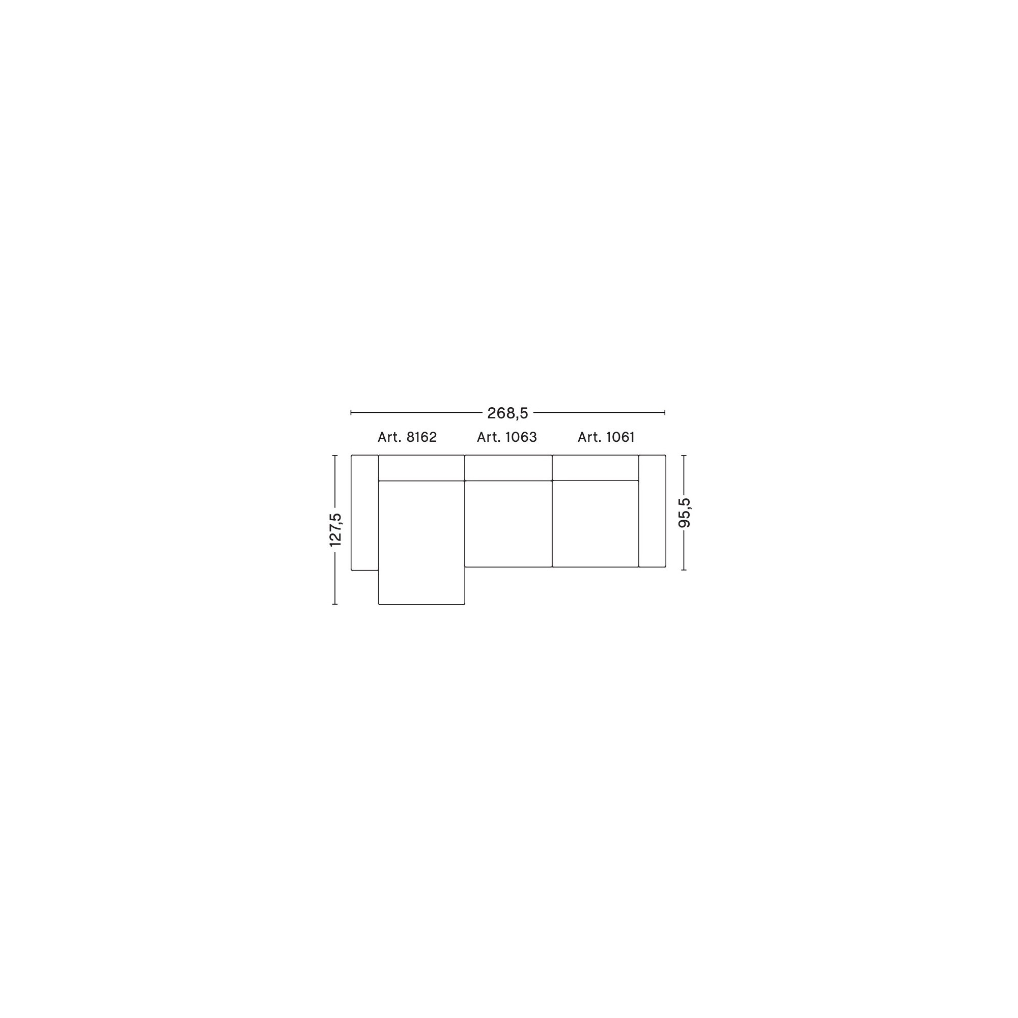 3 places – combinaison 9 (coin gauche) – Mags - HAY