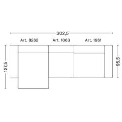 3 places – combinaison 10 (coin gauche) – Mags - HAY