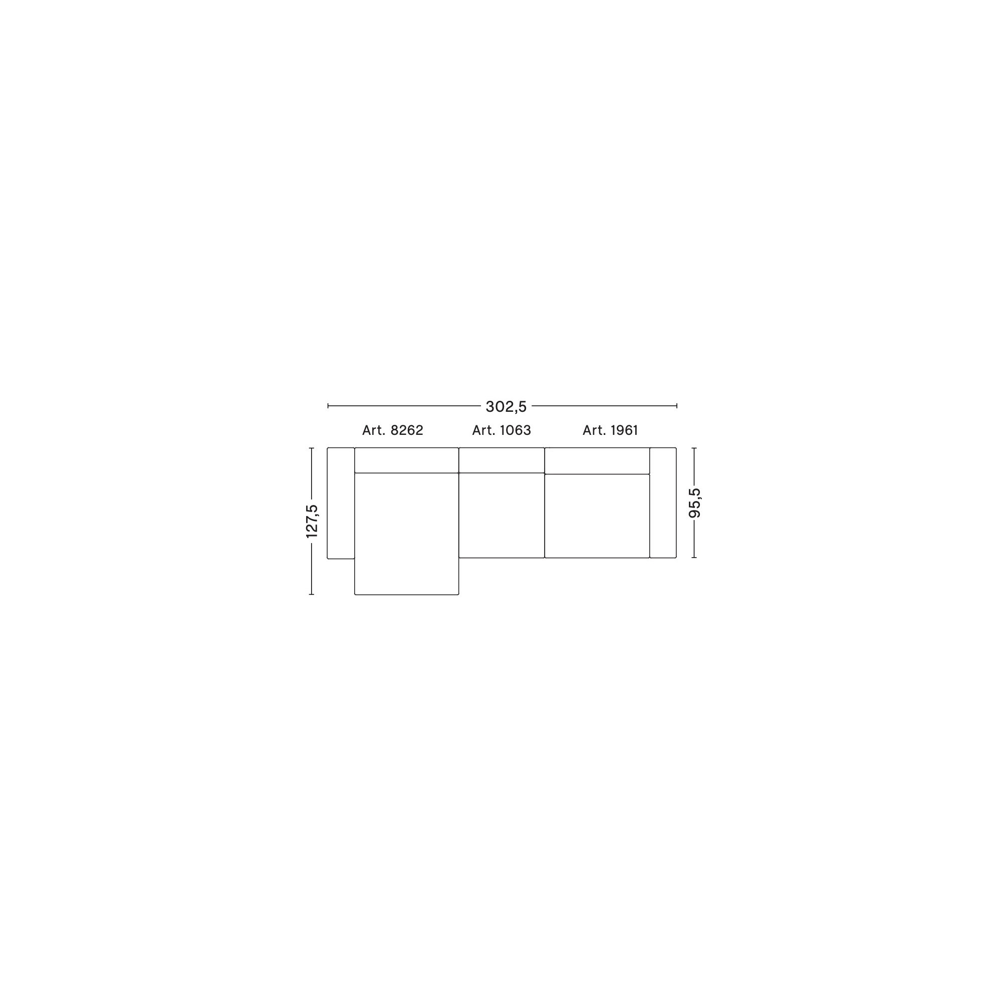 3 places – combinaison 10 (coin gauche) – Mags - HAY