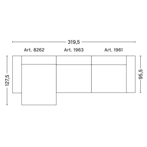 3 places – combinaison 11 (coin gauche) – Mags - HAY