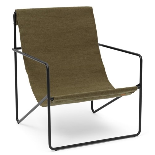 Fauteuil adulte Desert – olive – noir - Ferm Living