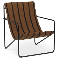 SOLD OUT - Desert Adult chair – stripes – Black - Ferm Living