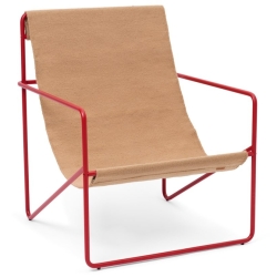 Desert Adult chair – sand – poppy red - Ferm Living