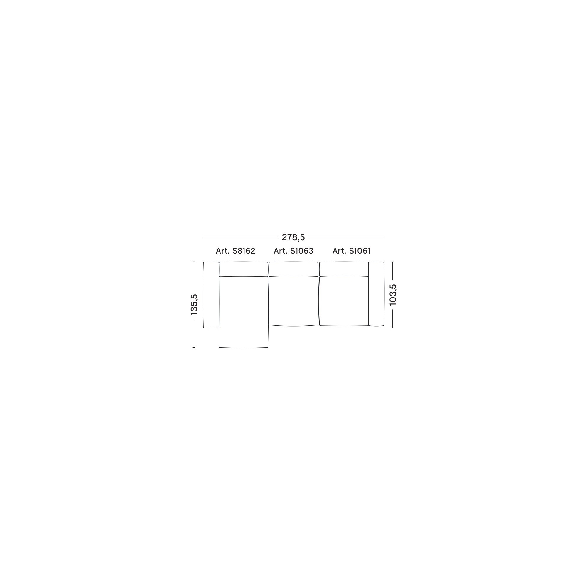 3 places – combinaison 9 (coin gauche) – Mags Soft - HAY