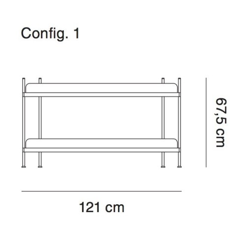 configuration 1 - étagère Compile - Muuto