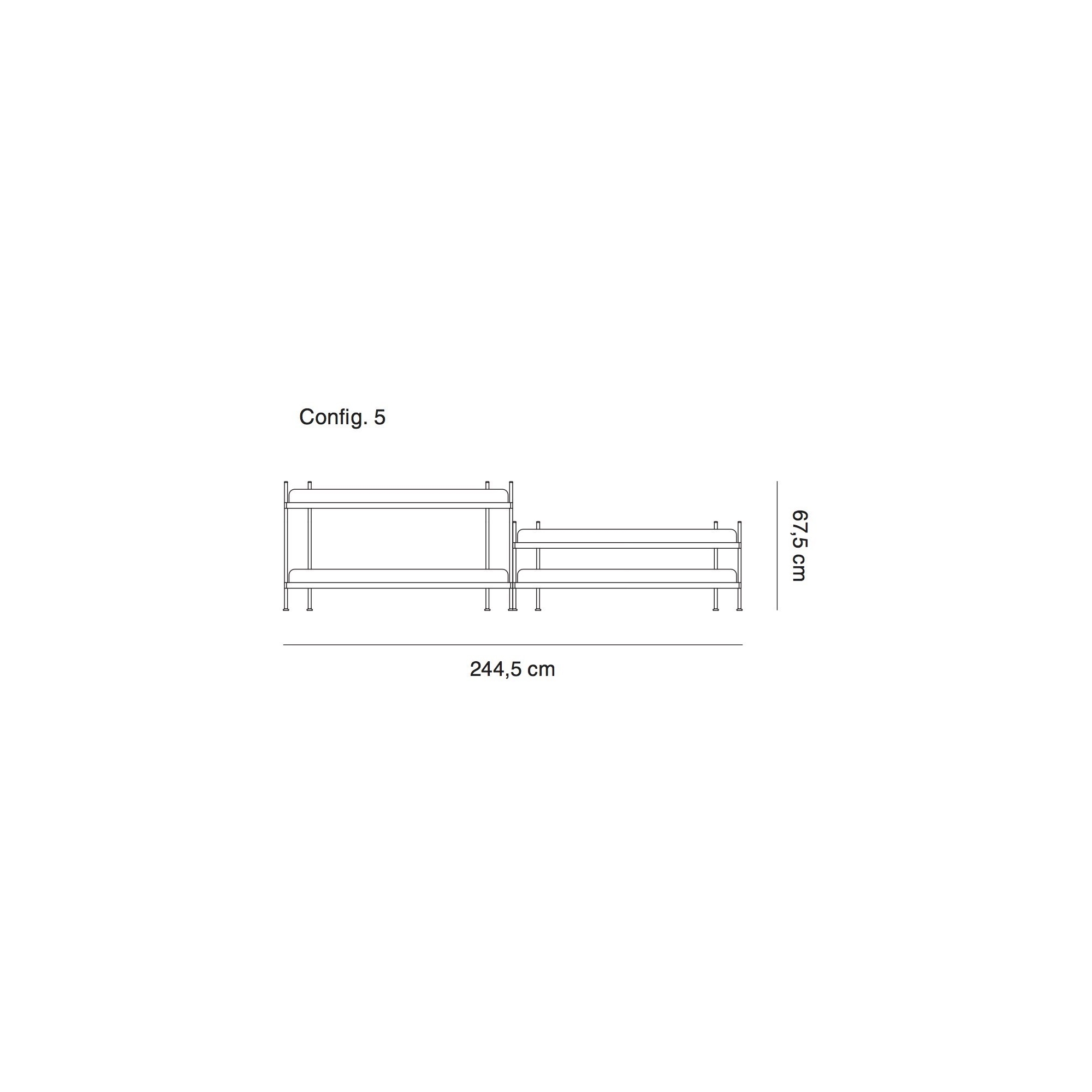 configuration 5 - étagère Compile - Muuto