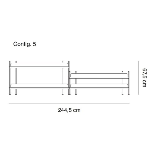 configuration 5 - étagère Compile - Muuto