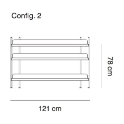 configuration 2 - étagère Compile - Muuto