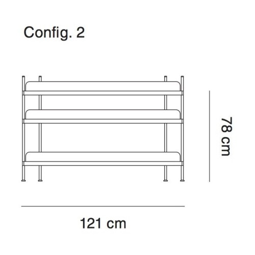 configuration 2 - étagère Compile - Muuto