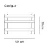 configuration 2 - Compile shelving system - Muuto